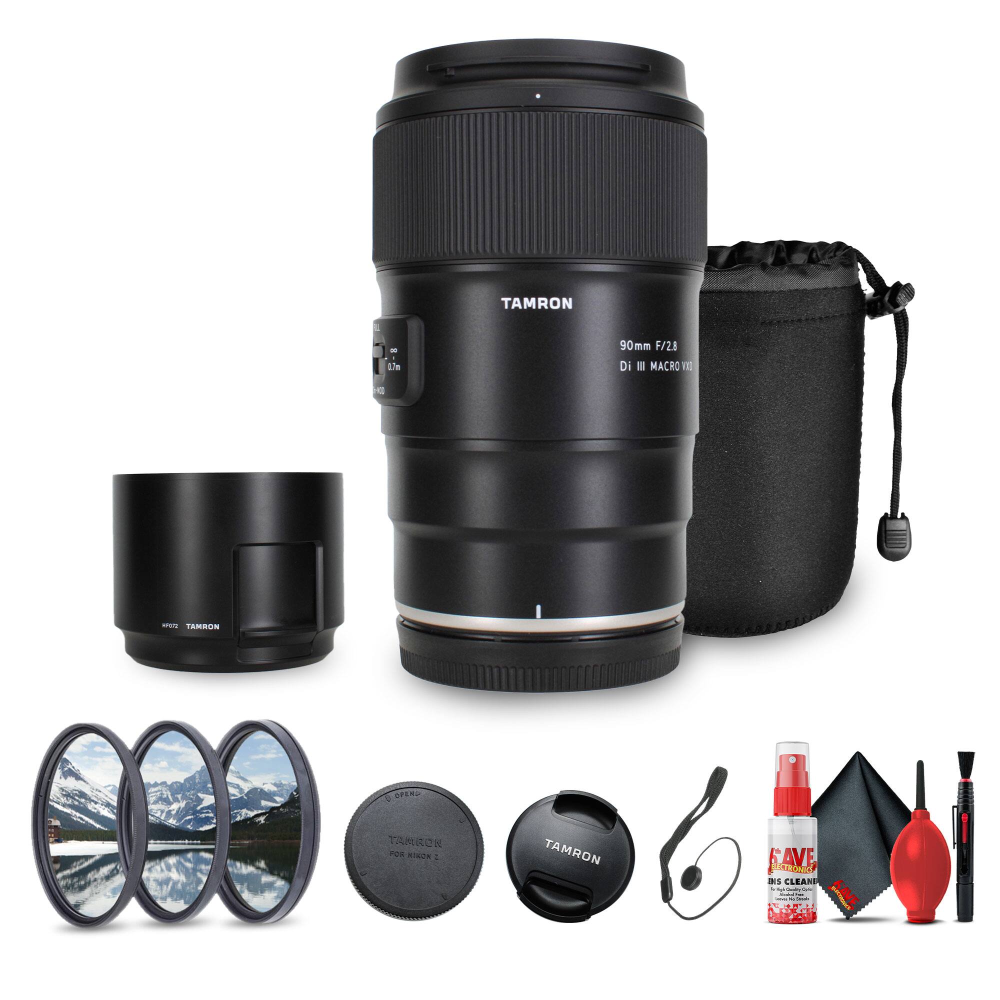 Tamron 90mm f/2.8 Di III VXD Macro Lens for Nikon Z Bundle with ...