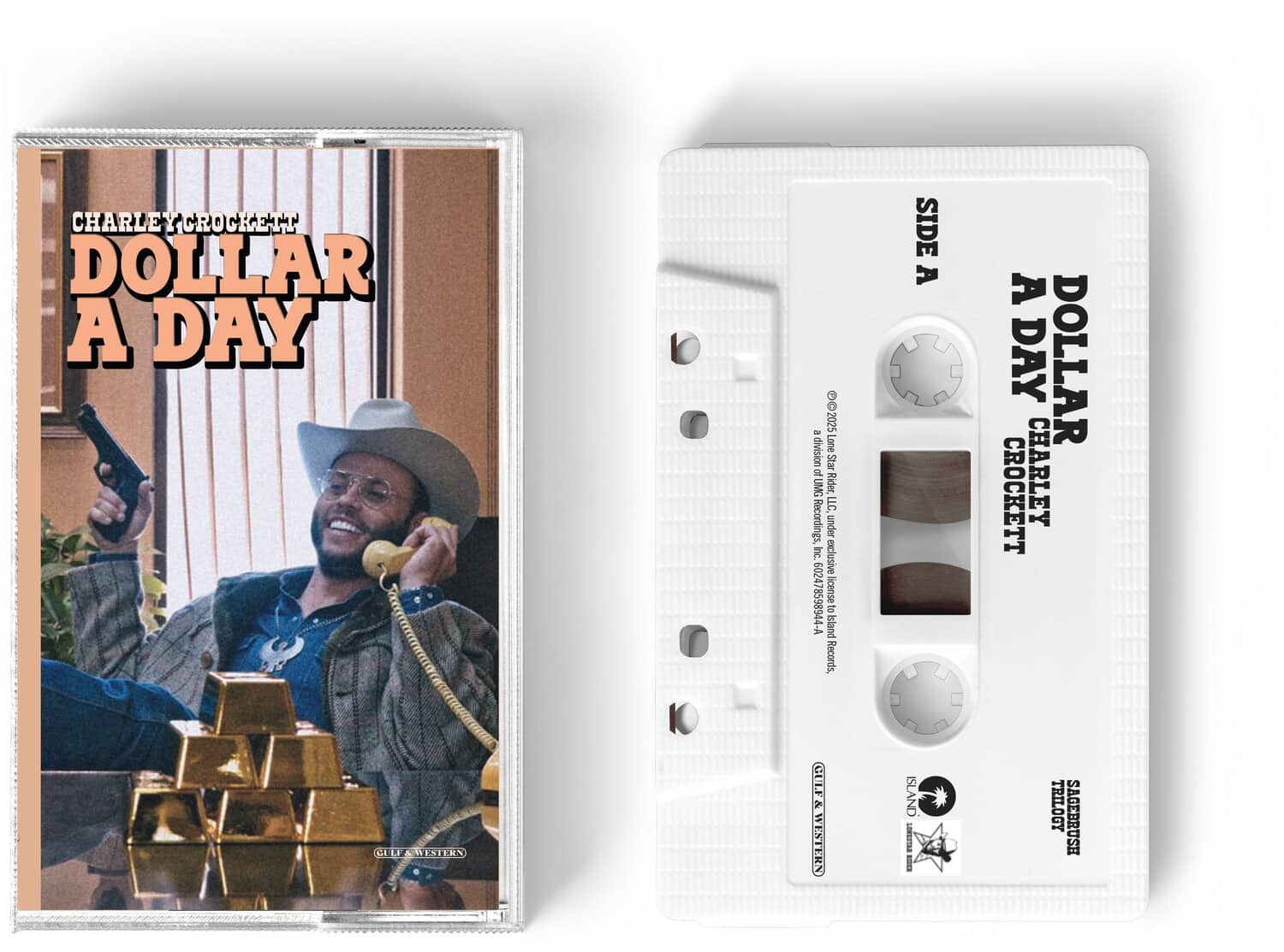 Charley Crockett - Dollar A Day  - CASSETTES