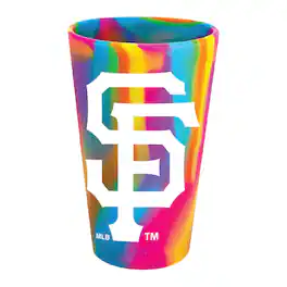 WinCraft - San Francisco Giants 16oz. Fashion Silicone Pint Glass - Multicolor