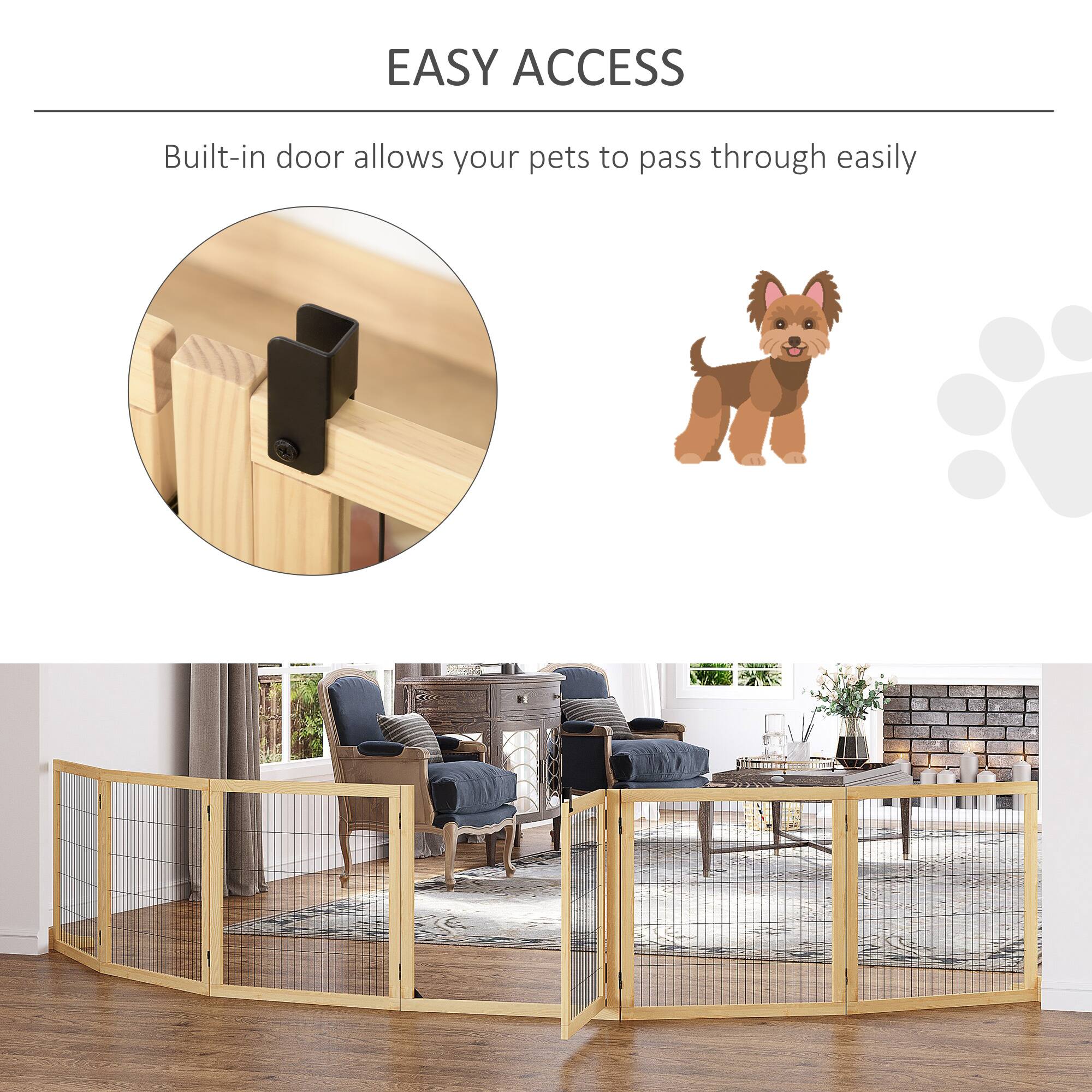 EASY ACCESS

Built-in door allows your pets to pass through easily