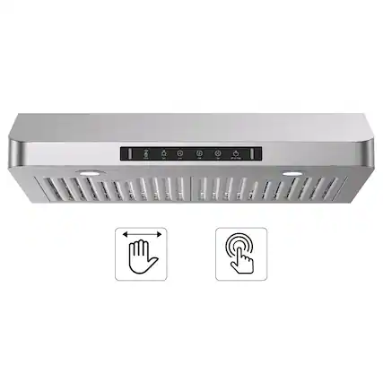 Front. VIKIO - 30 inch Ducted 700-CFM Stainless steel Under Cabinet Range Hood - Stainless steel.