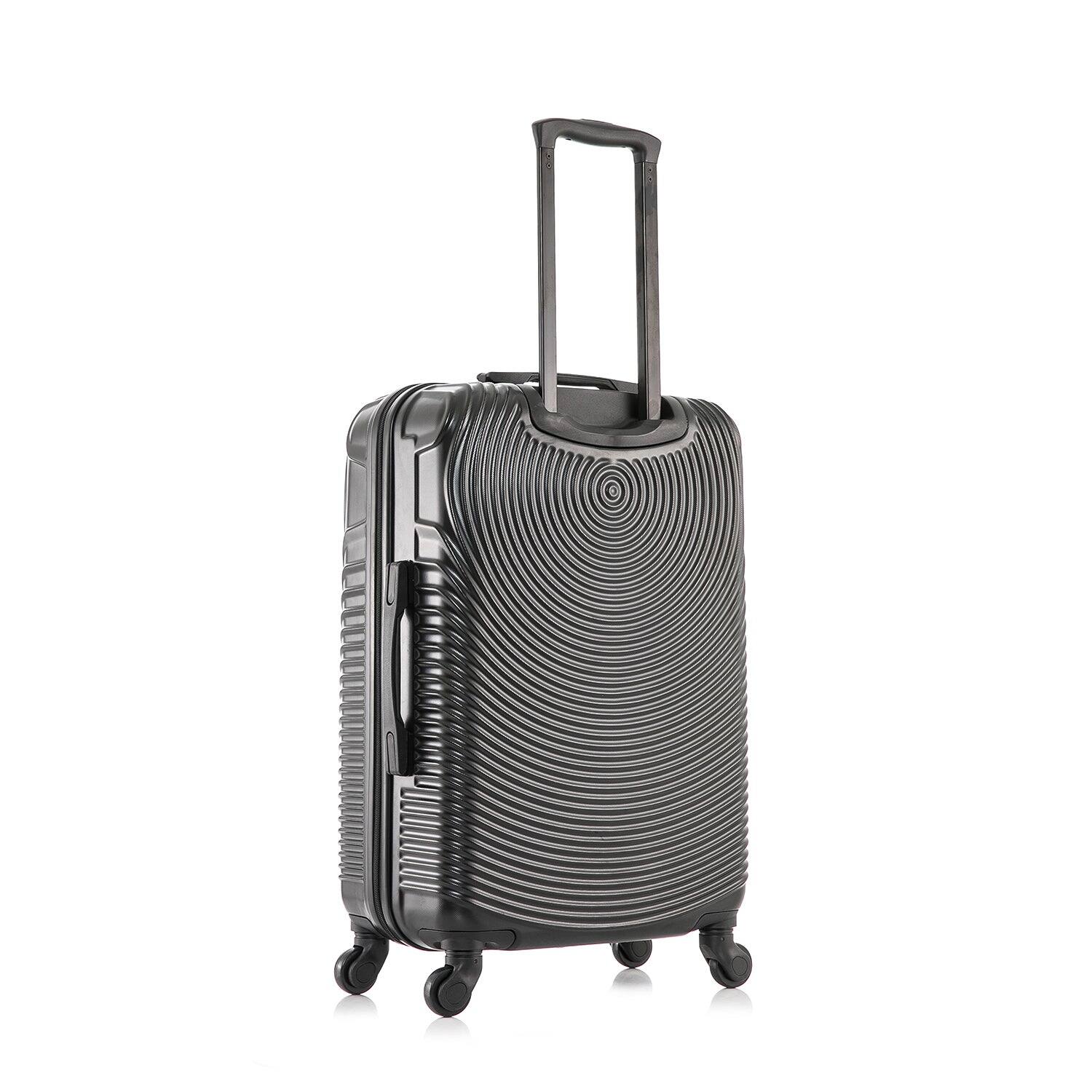 Alt View 1. DUKAP - Inception Lightweight Hardside Spinner Luggage 24" - BLACK.