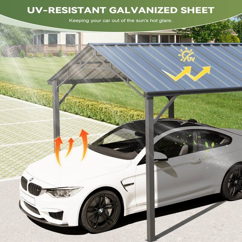 UV-RESISTANT GALVANIZED SHEET  
Keeping your car out of the sun's hot glare.