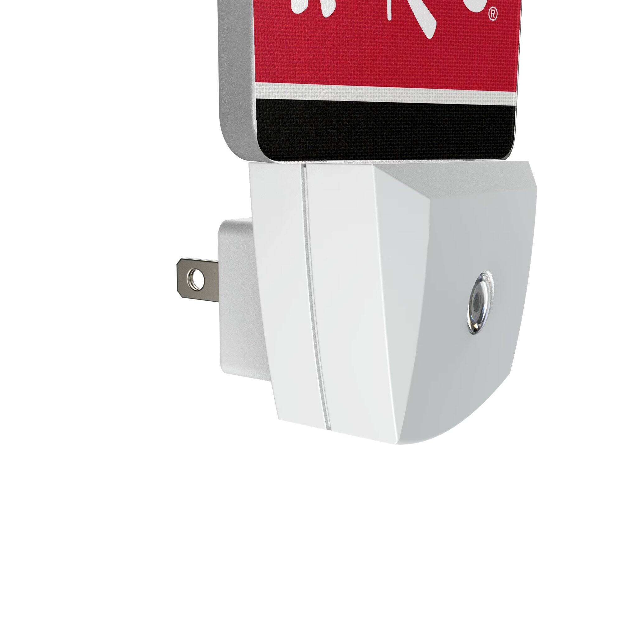 Alt View 2. Keyscaper - Nebraska Huskers Stripe Design Nightlight 2-Pack - Multicolor.