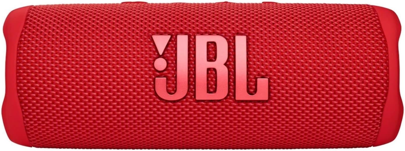 Front. JBL - JBL Flip 6 - Portable Bluetooth Speaker - Red.