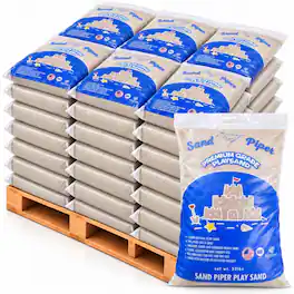 SandPiper - 50 lb Premium Grade Play Sand with Chemical Free Formula, 56 Pack