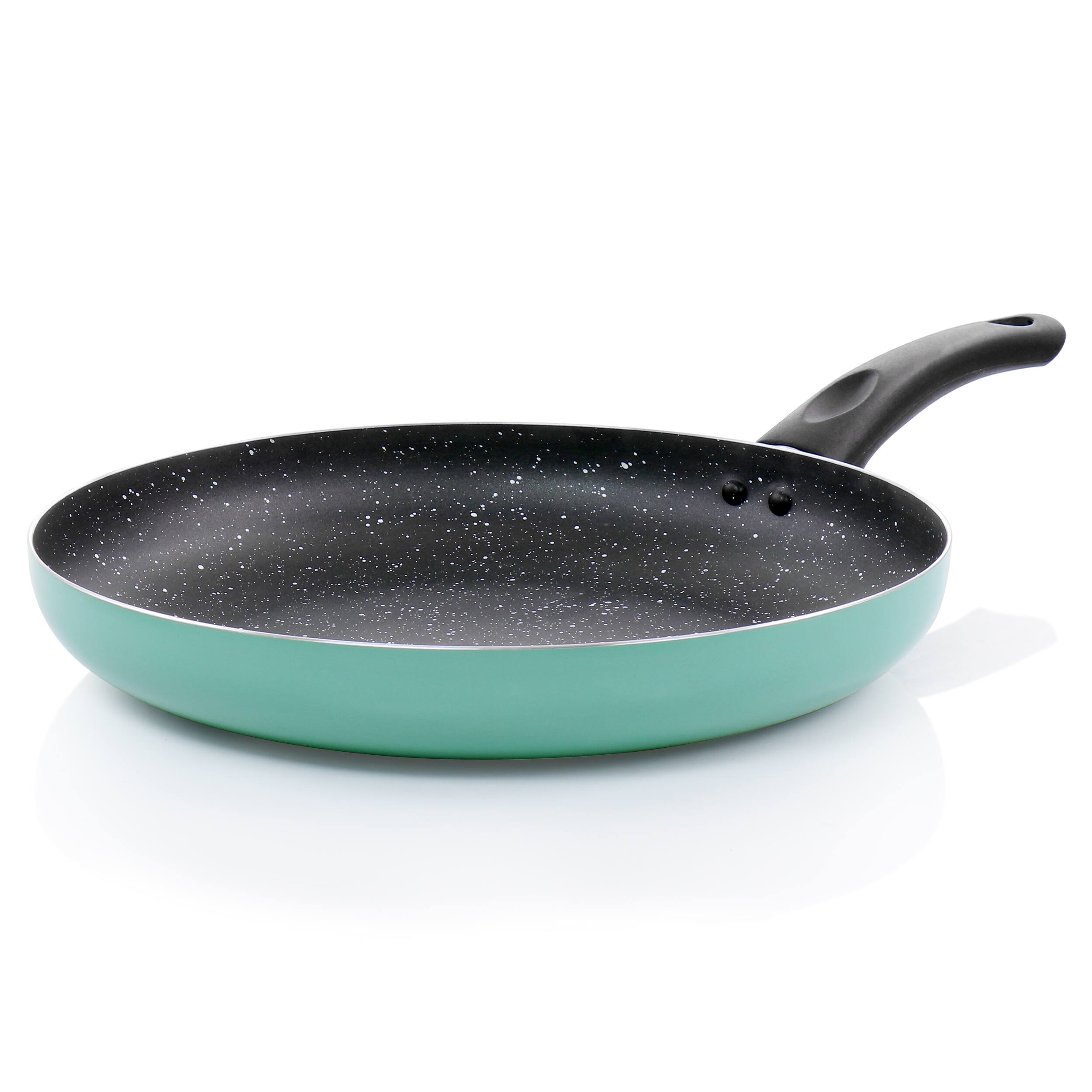 Alt View 3. Oster - Oster Luneta 11.5 Inch Aluminum Nonstick Frying Pan in Teal - Teal.