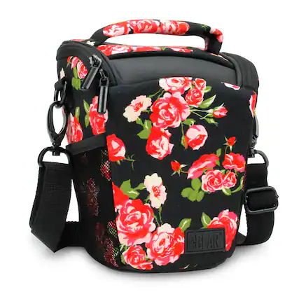 Front. USA Gear - Portable DSLR Camera Case Bag with Top Loading accessibility.