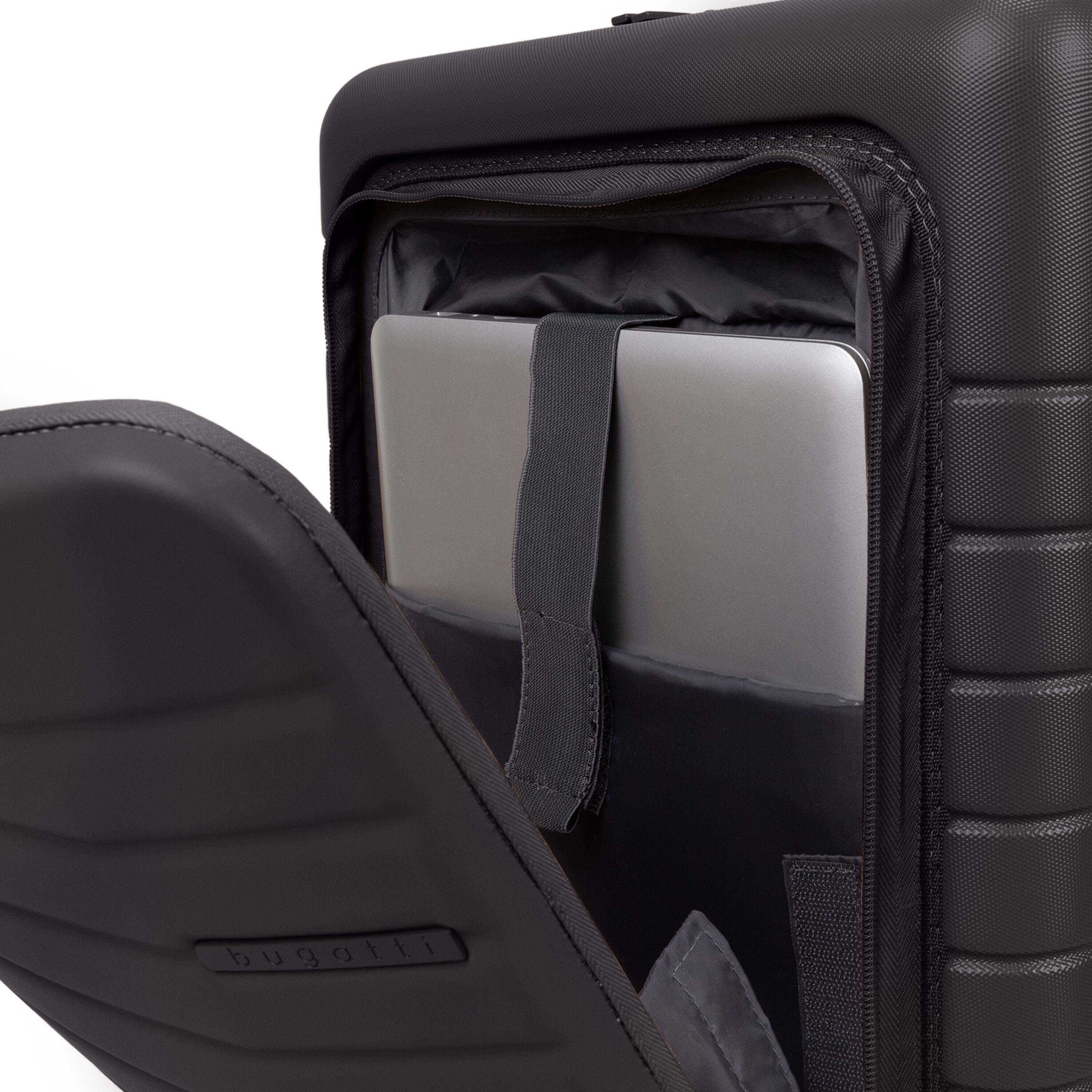 Alt View 2. Bugatti - Bugatti Munich Pro 3 Piece Hardside Luggage Set - BLACK.