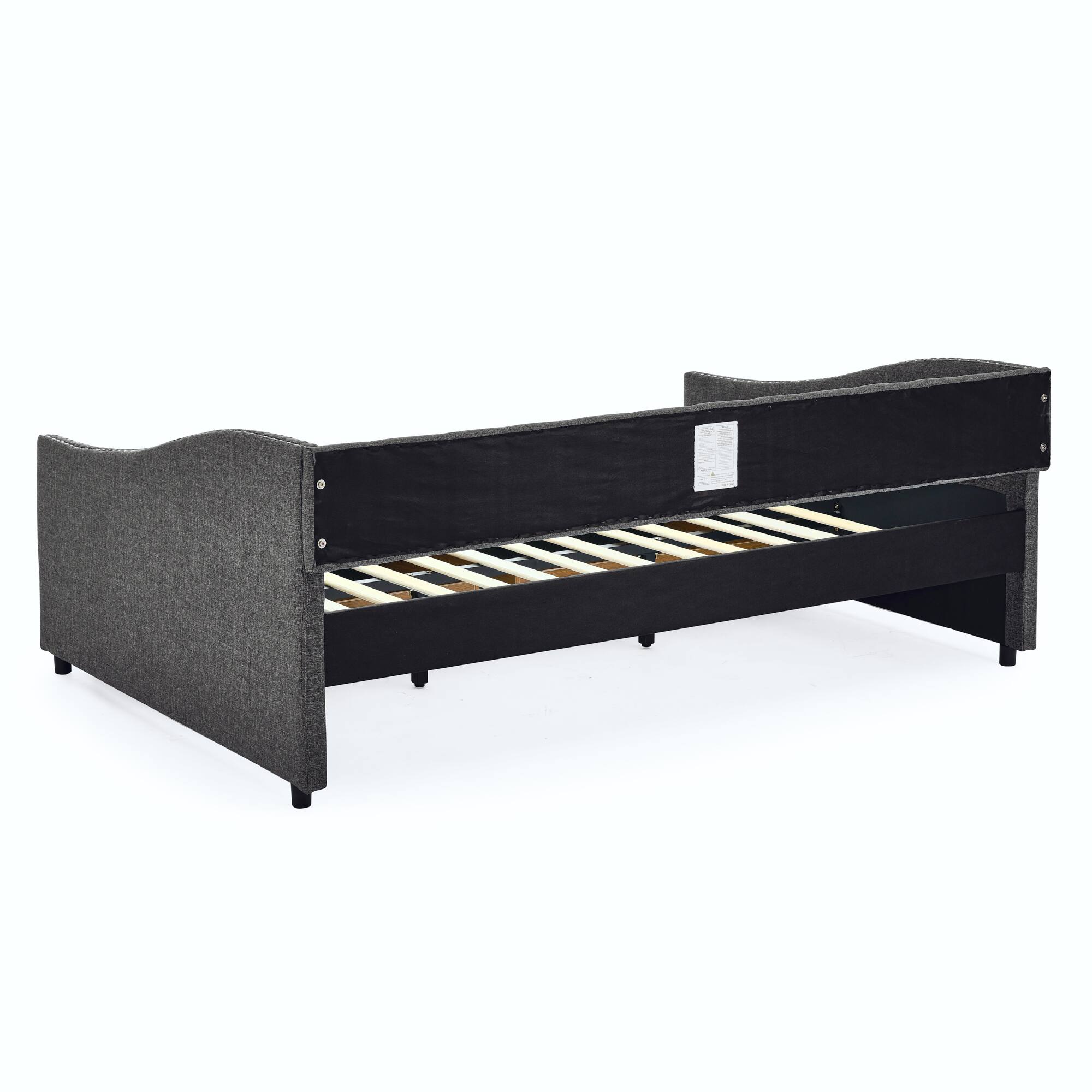 Alt View 6. Tiramisubest - Full Size Daybed with Drawers Upholstered Tufted Sofa Bed, (80.5''x55.5''x27.5'') - DARK GREY.