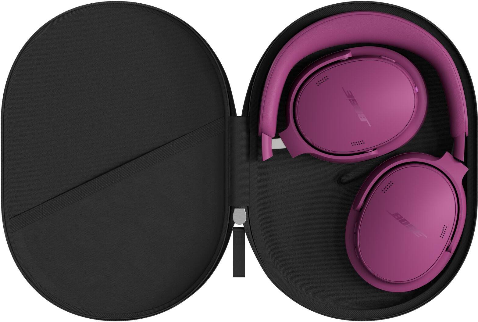 Alt View 6. Bose - Bose QuietComfort Headphones (2nd Gen) - Wireless, Over Ear, Active Noise Cancelling, Immersive Audio, USB-C Charging - Rosewood Mauve.