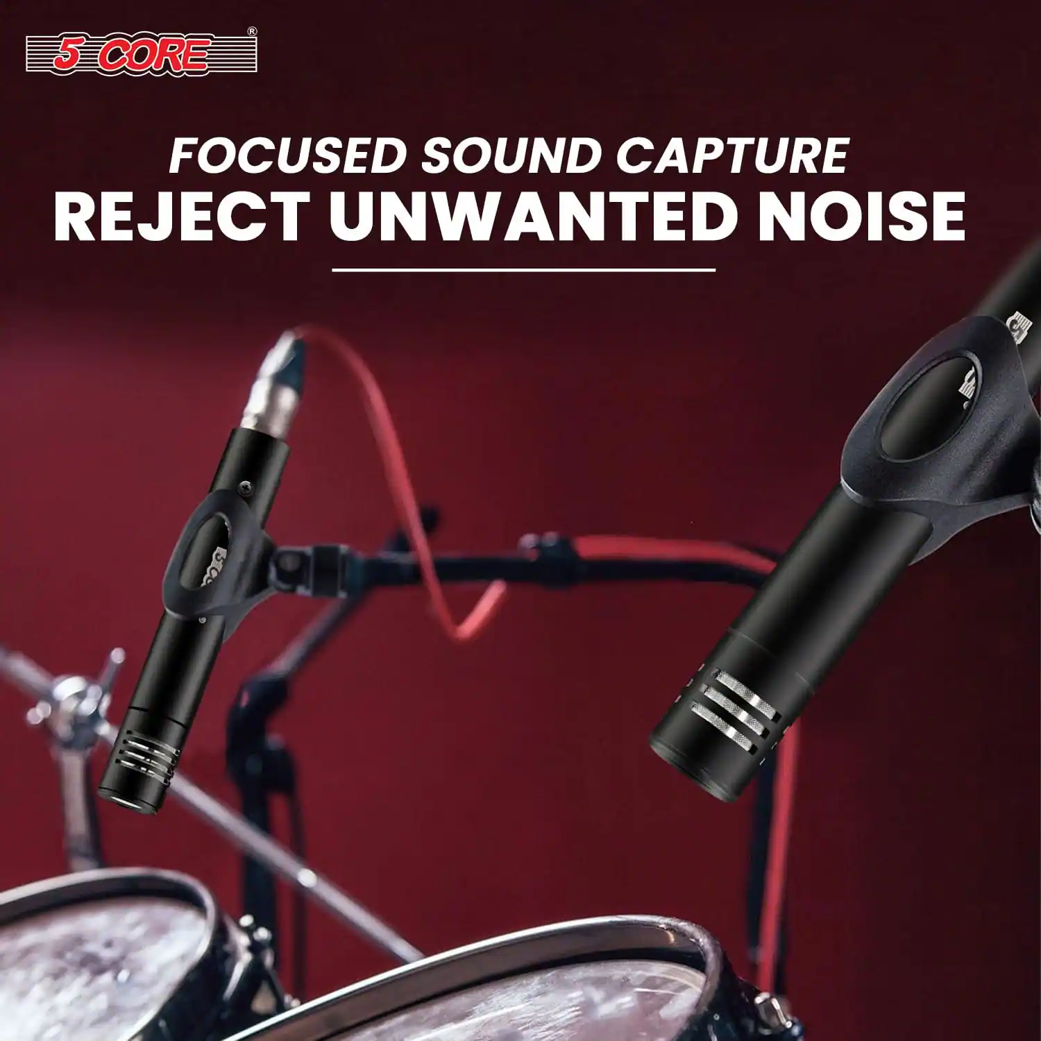 5 CORE FOCUSED SOUND CAPTURE REJECT UNWANTED NOISE