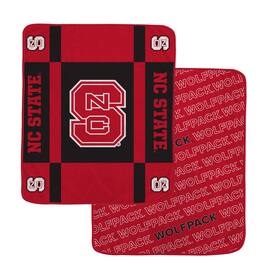 Pegasus - NC State Wolfpack 60" x 70" Reverse Block Wordmark Double-Sided Ultra Cozy Blanket - Multicolor