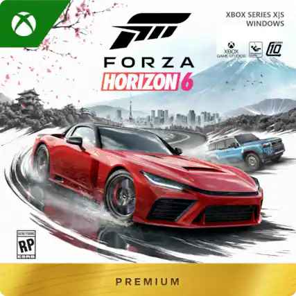 X SERIES XBOX WINDOWS TEAAN GAME STUDIOS 10 FORZA HORIZON 6 RATING PENDING RP ESRB PREMIUM - E (Everyone)