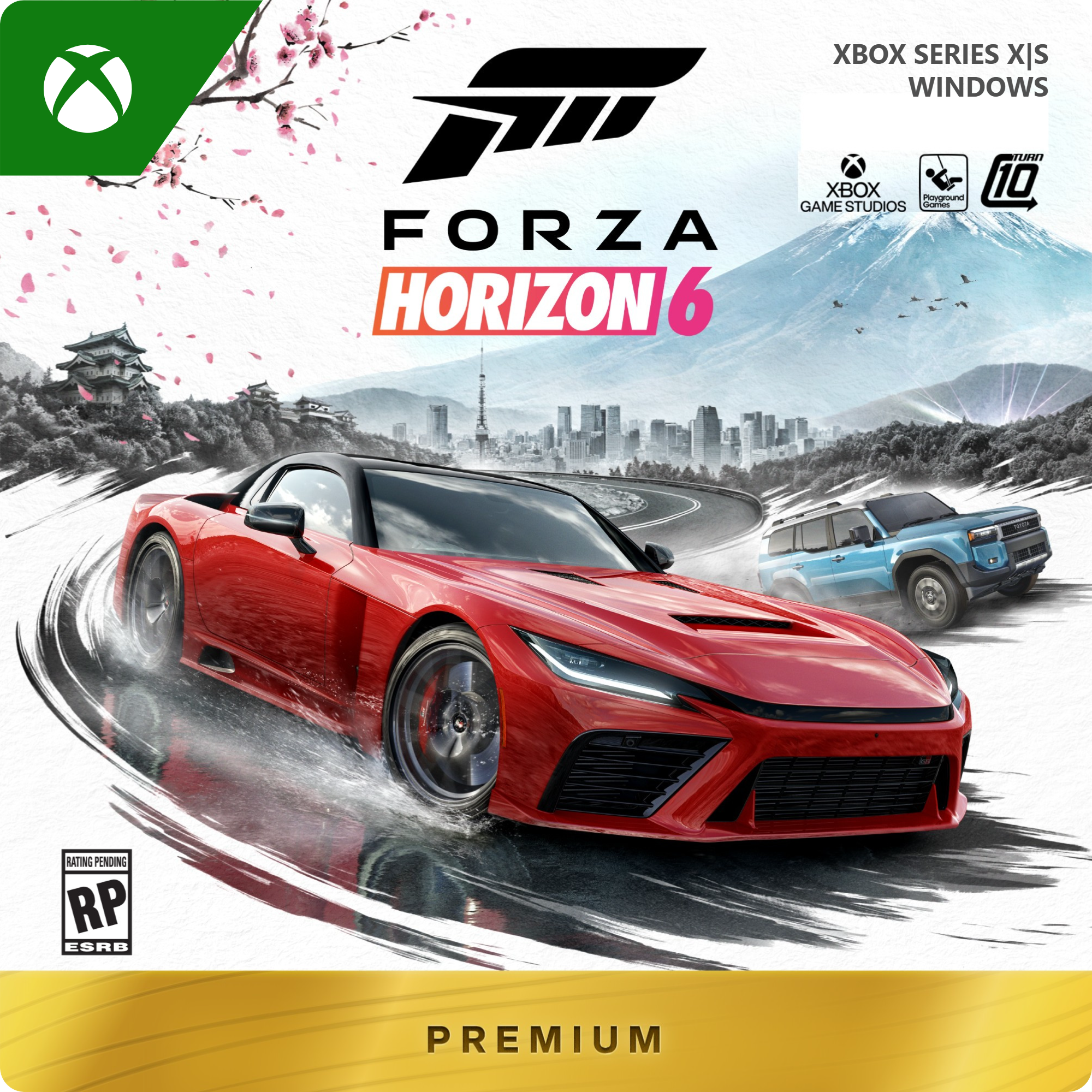 X SERIES XBOX WINDOWS TEAAN GAME STUDIOS 10 FORZA HORIZON 6 RATING PENDING RP ESRB PREMIUM - E (Everyone)