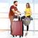 Alt View 1. Ecooso - Hardshell Luggage Lightweight ABS Suitcase with Double Wheels Expandable 24-Inch Checked - Red.