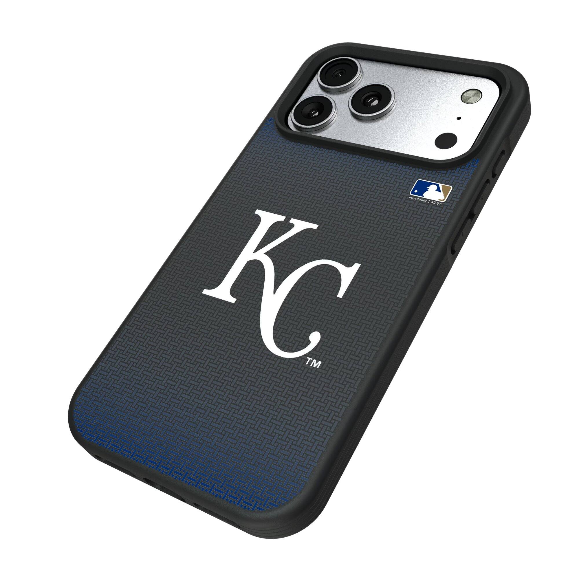 Alt View 1. Keyscaper - Kansas City Royals Bump Case with 8.2ft Drop Protection - 15 Pro - Black.