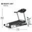 WEIGHT LIMIT 300 lbs.  59.5" (height) 10% INCLINE 35" (width) 10" (step up) 0% DECLINE 77.3" (length)