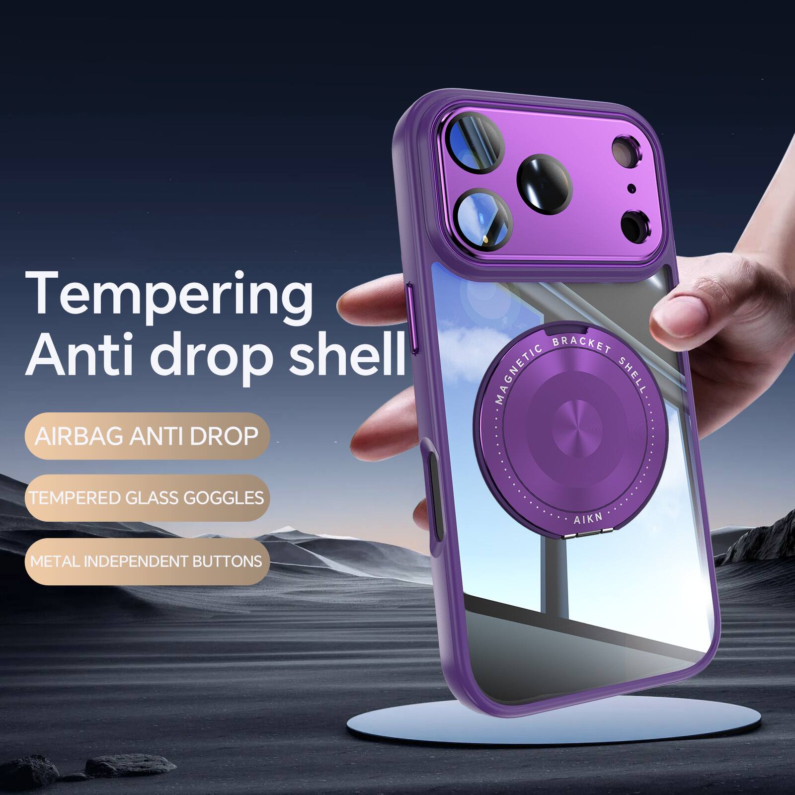 Tempering Anti drop shell  
AIRBAG ANTI DROP  
BRACKET MAGNETIC SHELL  
TEMPERED GLASS GOGGLES  
AIKN  
METAL INDEPENDENT BUTTONS