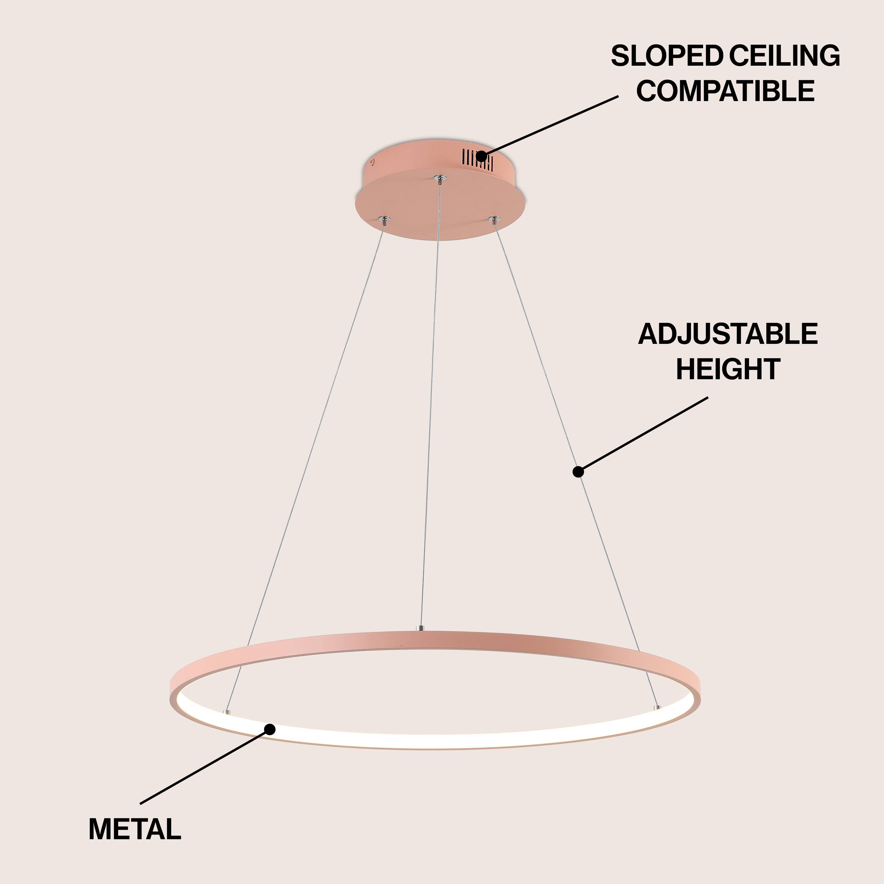 SLOPED CEILING COMPATIBLE  
ADJUSTABLE HEIGHT  
METAL