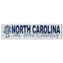 Jardine - North Carolina Tar Heels 40'' x 10'' Logo Sign - White