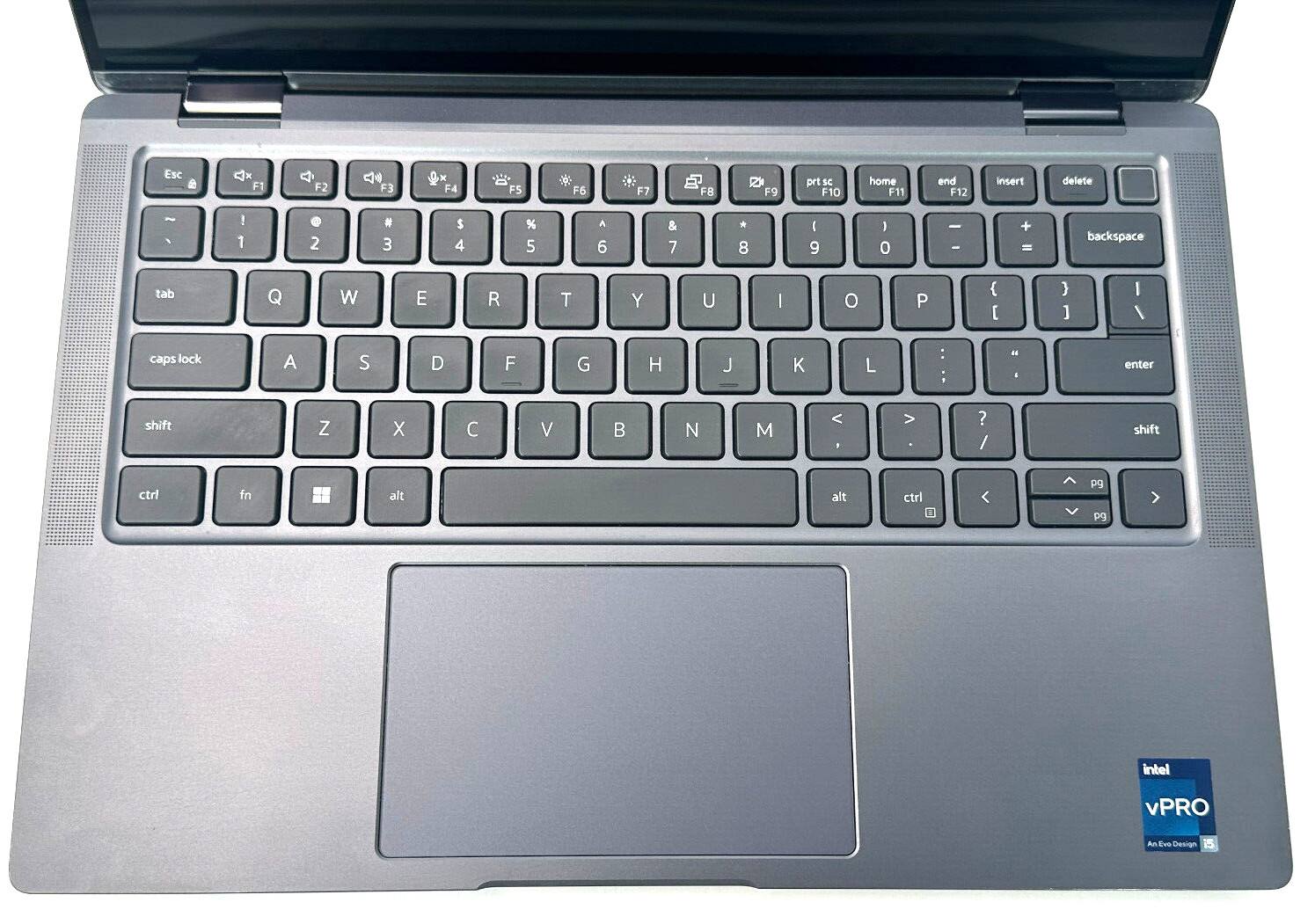 Esc Cx F1 F2 F3 F4 F5 F6 F7 FB R F9 prt sc F10 home F11 end F12 Insert delete ~ ! 1 @ 2 # 3 $ 4 % 5 ^ 5 & 6 * 7 ( 8 ) 9 0 - - + = backspace tab Q W E R T Y U I O P { [ } ] | caps lock A S D F G H J K L : : enter shift Z X C V B N M < , > ? shift ctrl fn alt alt ctrl < pq pg intel vPRO A Eve Design