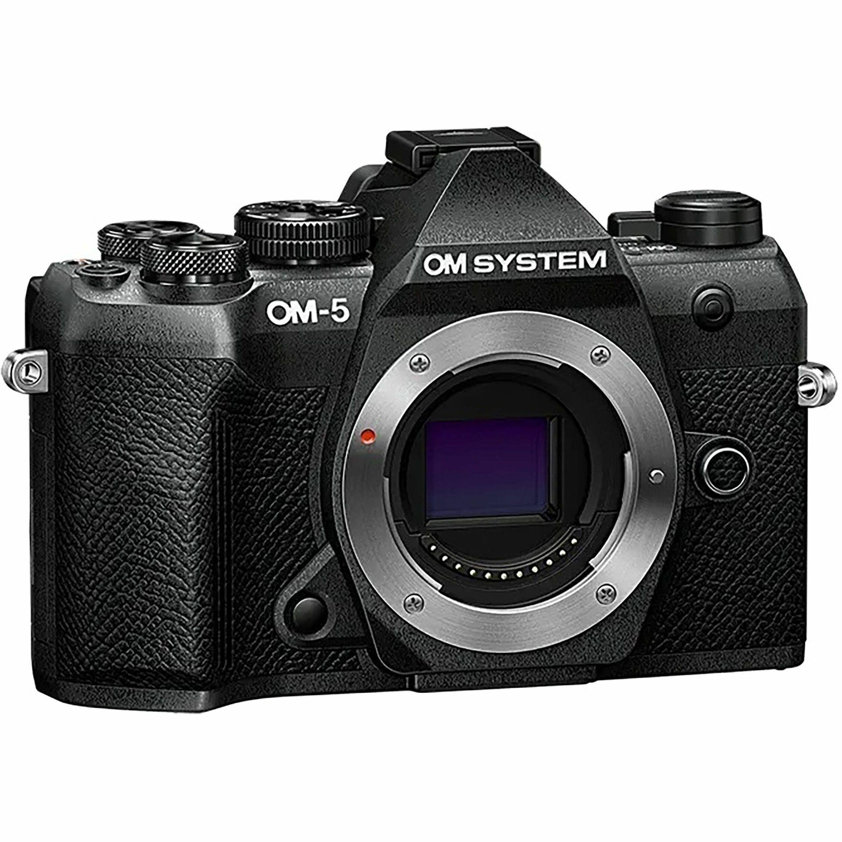 Olympus - V210070BU000 4K Video Mirrorless Camera Body Only - Black