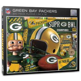 YouTheFan - Green Bay Packers 500-Piece Retro Series Puzzle - Multicolor