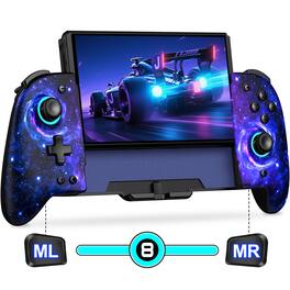 Reds Spade - Controller For Switch switch Oled no Drift No Deadzone Hall Effect Joystick Wireless Joypad With 9 Lights - Starry Sky Switch 1 - (6.2"/7")
