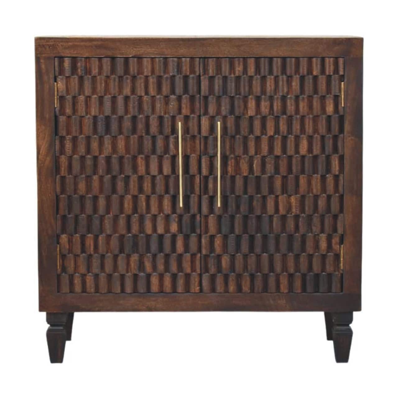 Artisan Furniture - Solid Wood Vesta Textured Cabinet - Brown