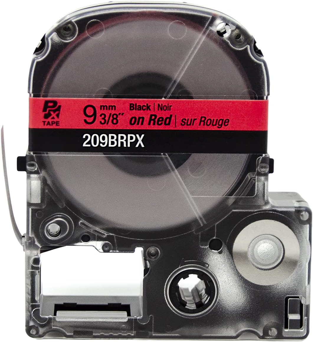 9 mm 3/8" Black | Noir on Red | sur Rouge  
209BRPX