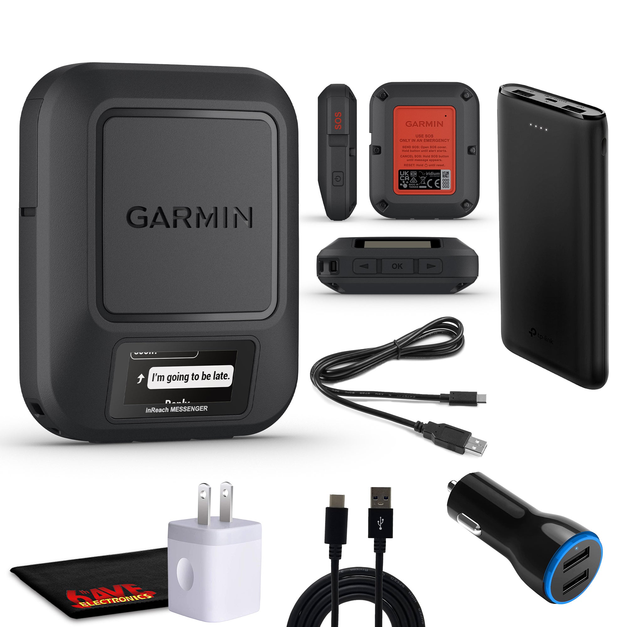 Garmin - inReach Messenger Satellite Communicator Handheld Messaging Device Bundle