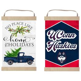 Jardine - UConn Huskies 12" x 20" Reversible Banner Sign - White
