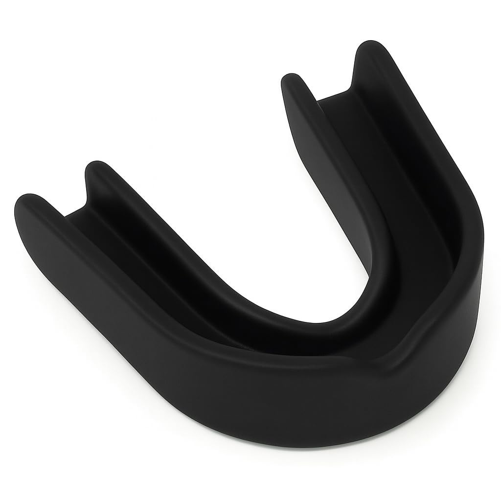 Alt View 1. Amber Sporting Goods - Junior Mouthpiece with Case for Kids 5–10, Custom Fit, Hygienic & Durable, Black – Pack of 10 - Black.