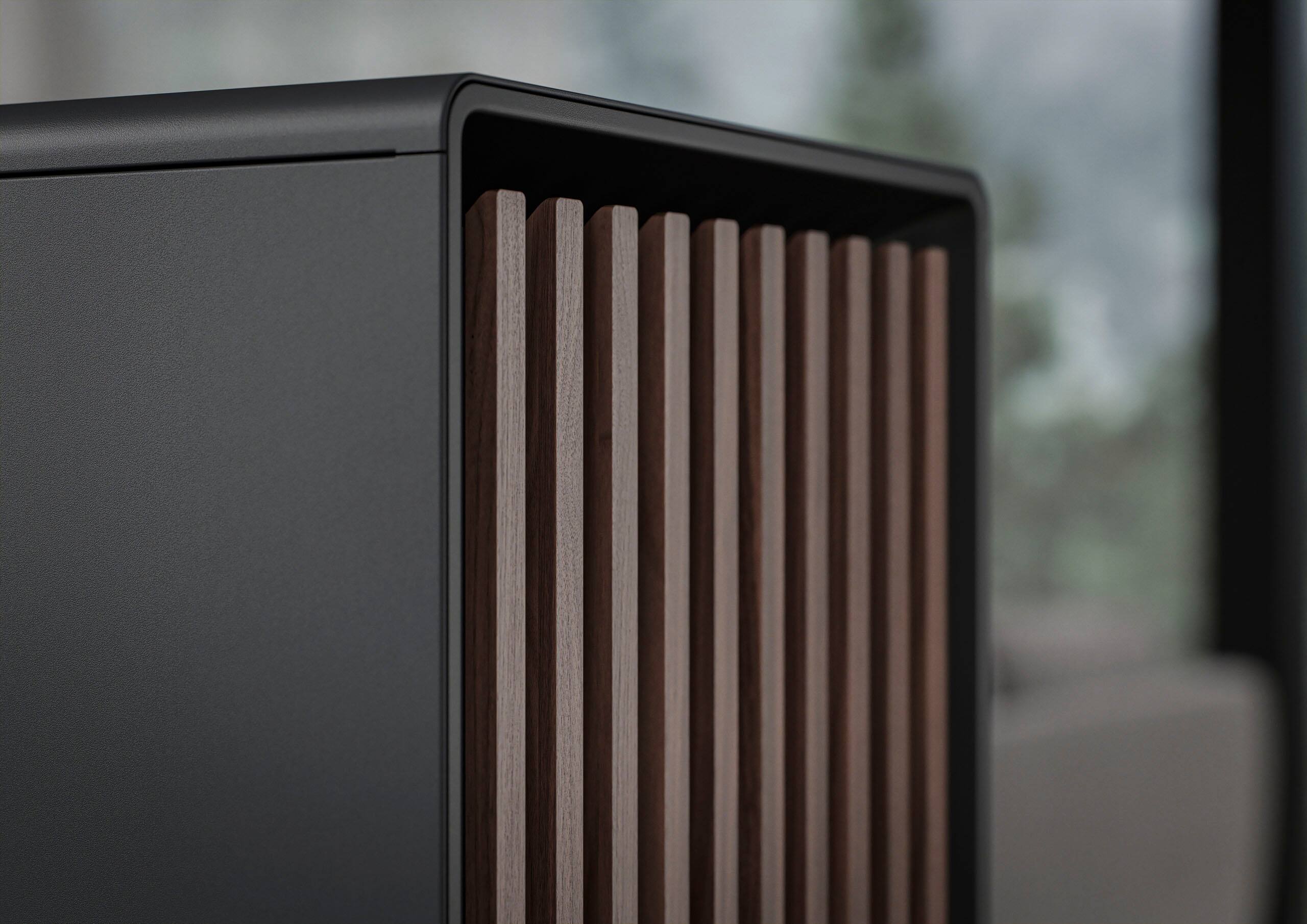 Alt View 28. Fractal Design - North Charcoal Black Chassis with Walnut Front and Dark Tinted TG Side Panel Mid-Tower PC Case - Black.
