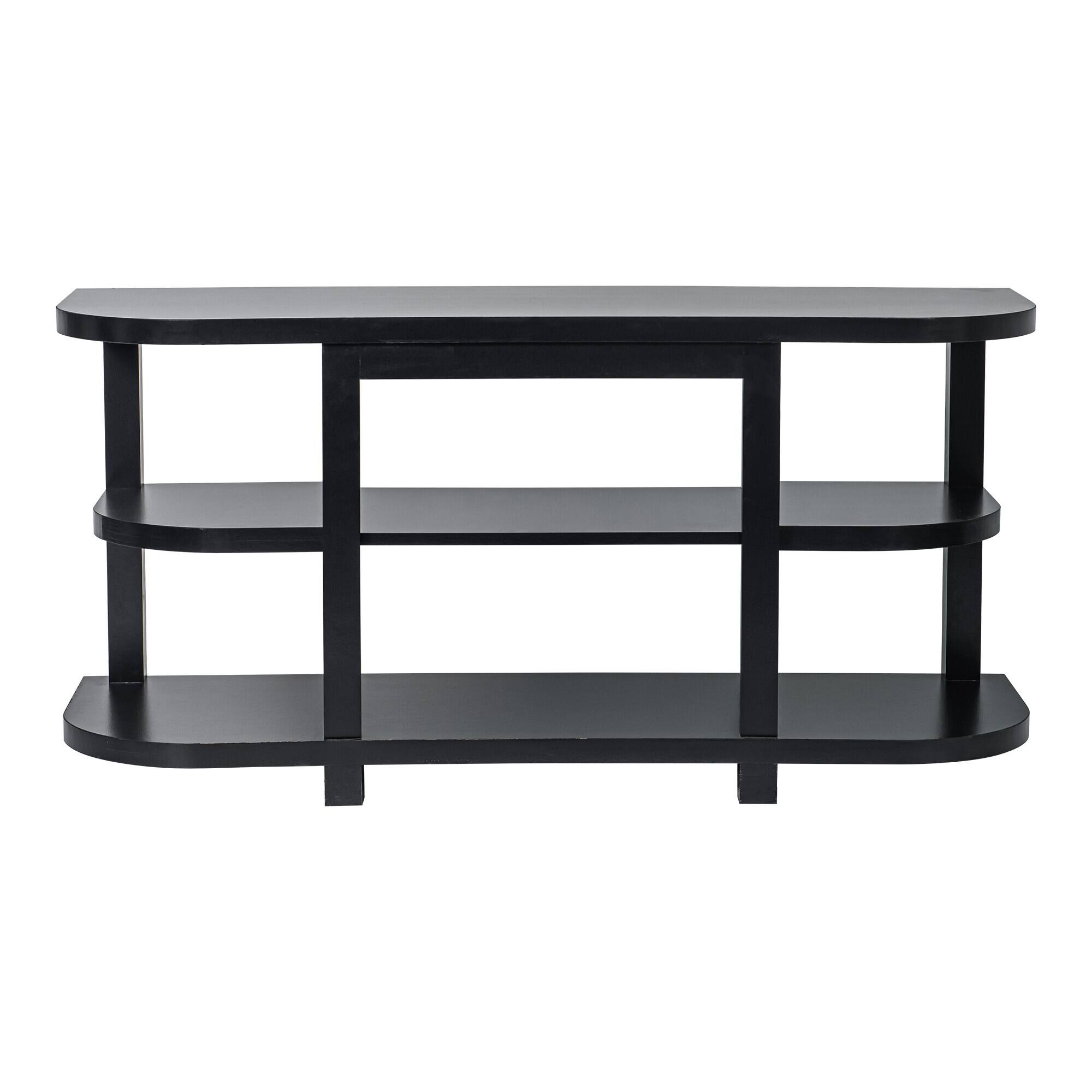 Alt View 9. Ihomeadore - 48" Modern TV Stand with 18" Insert Electric Fireplace and Open Storage Shelves Media Console for TVs up to 55" - Black.