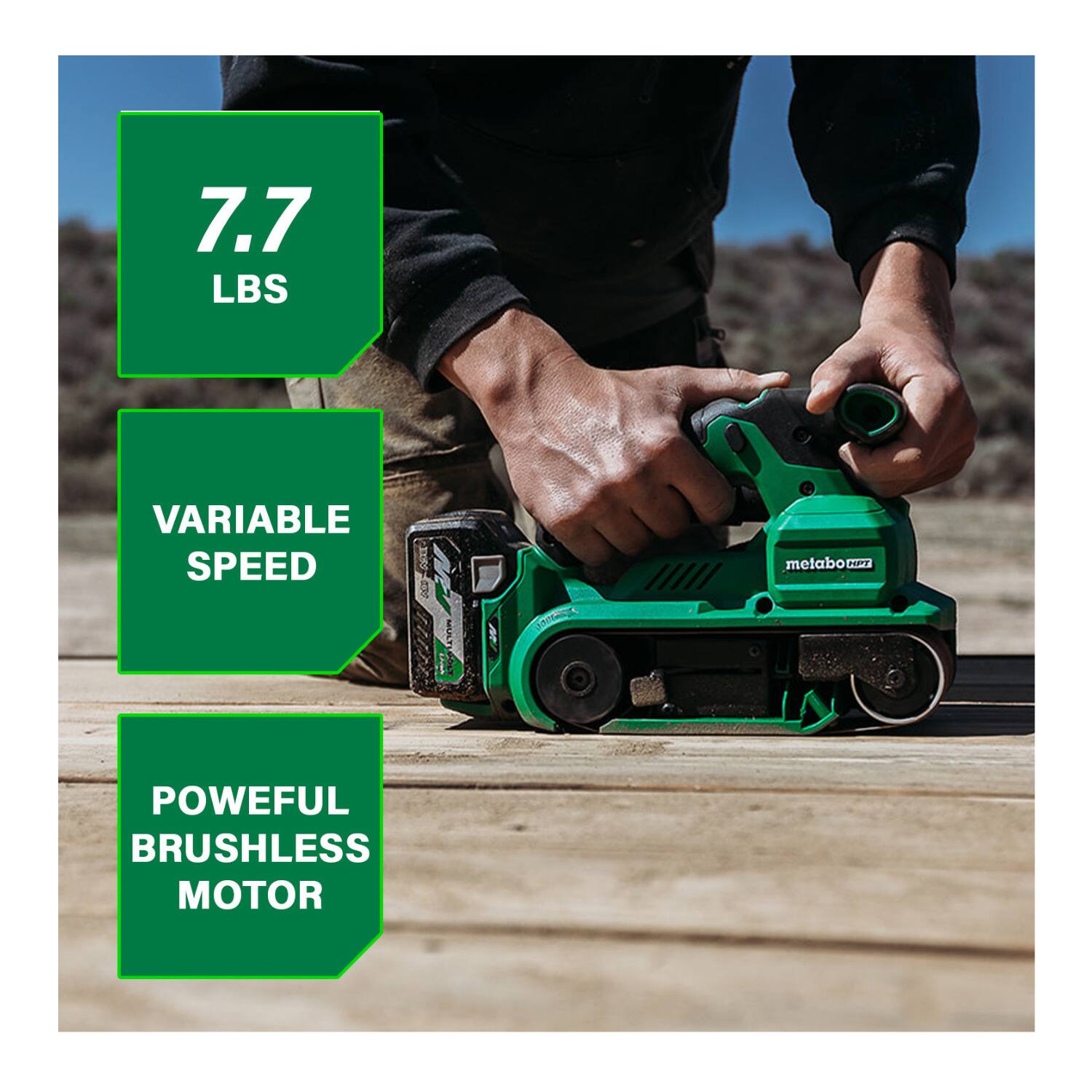 7.7 LBS VARIABLE SPEED  
POWERFUL BRUSHLESS MOTOR