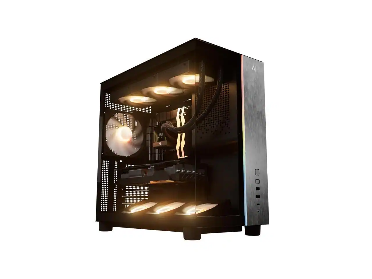 Andromeda Insights - AI AMD V3 Elite Gaming PC RX 9070XT 16GB | Ryzen 7 9800X3D (5.2 GHz Turbo Boost) | 32GB DDR5 6000MHz | 2TB Gen4 SSD - Black
