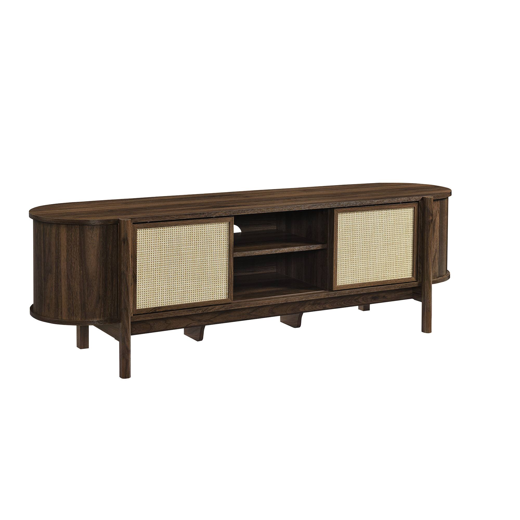 Front. Modway - Reid 61" TV Stand by Modway - Walnut.