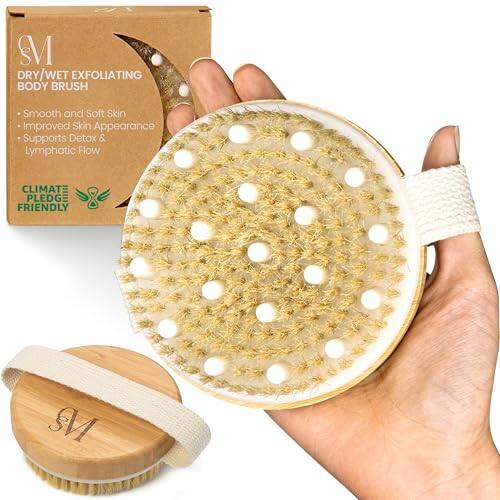 SM DRY/WET EXFOLIATING BODY BRUSH  
Smooth and Soft Skin  
Improved Skin Appearance  
Supports Detox & Lymphatic Flow  
CLIMATE FRIENDLY PLEDGE