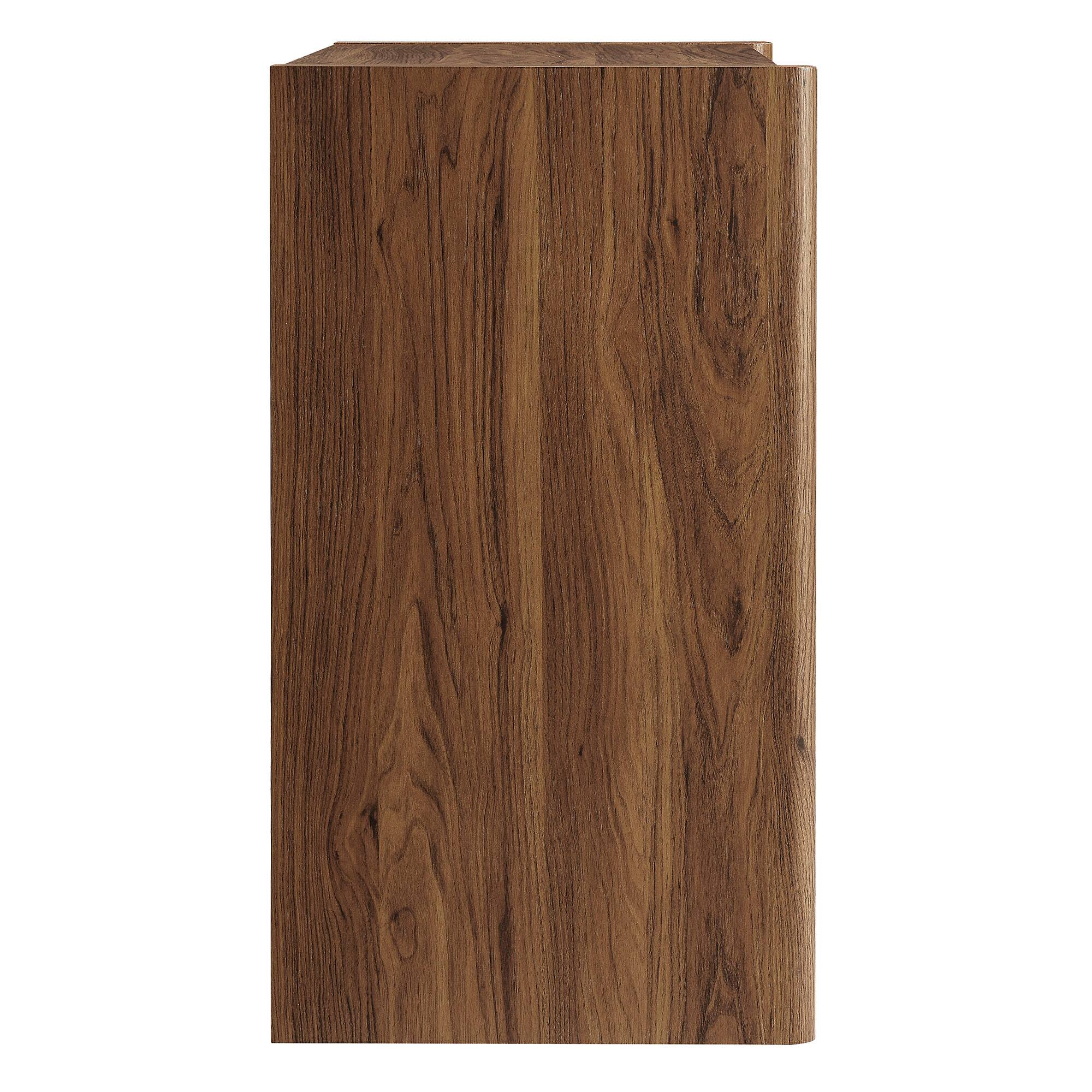 Alt View 2. Modway - Emric Wave Accent Cabinet by Modway - Walnut.