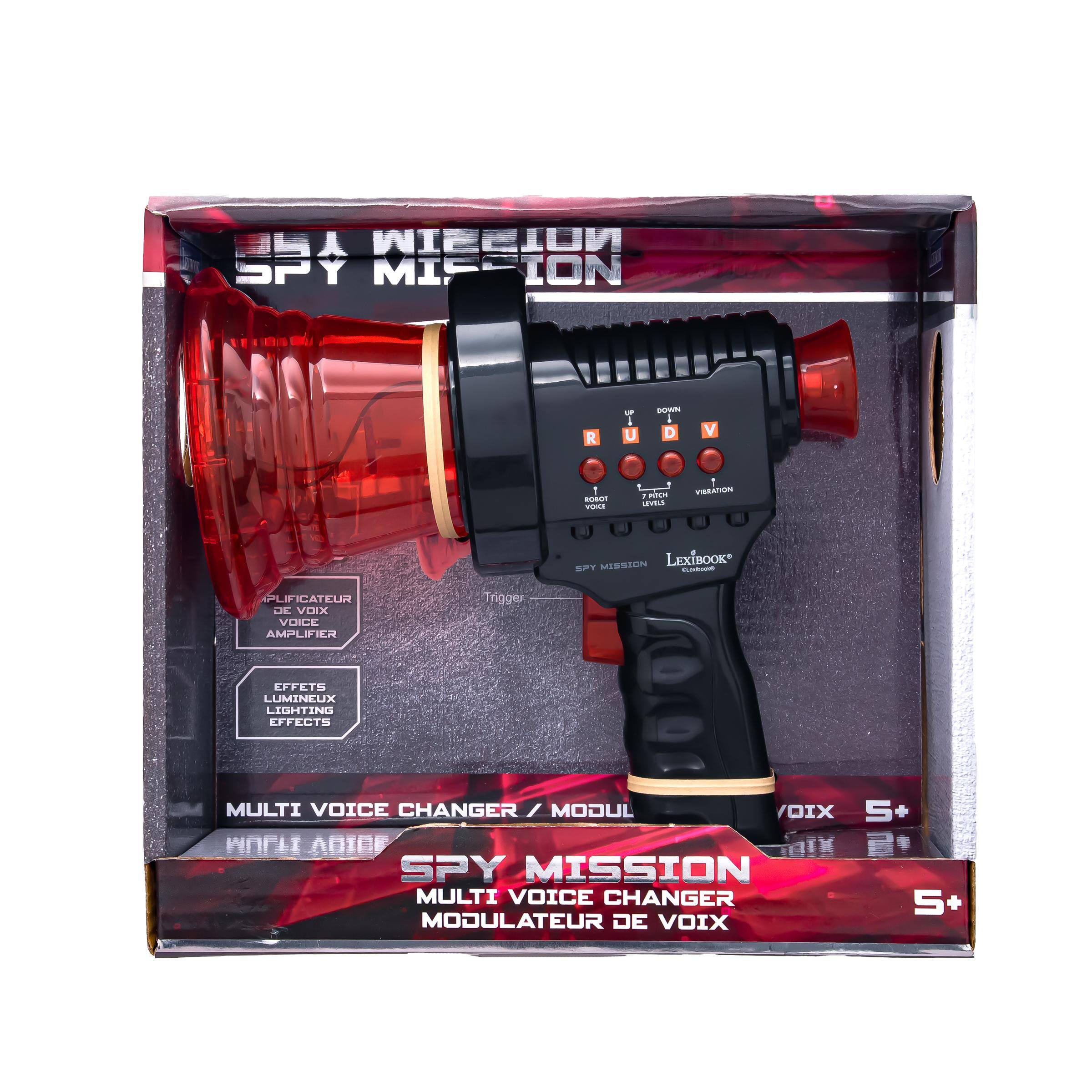 Lexibook Voice changer with 2 voice modes. 7 pitch levels and light ...