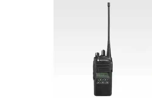 Front. Motorola - Motorola CP185 Radio UHF 435-480mhz 16Ch 4Watt AAH03RDF8AA7AN Complete bundle - BLACK.