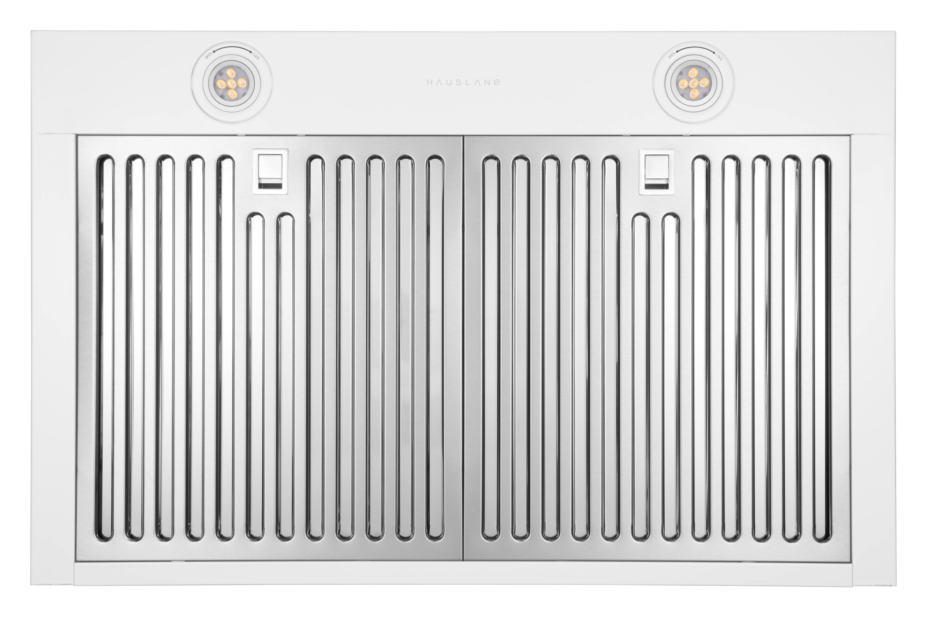 Alt View 3. Hauslane - Hauslane Range Hood Wall Mount 30" Ducted or Ductless Kitchen Vent Hood - WM538 - Matte White.
