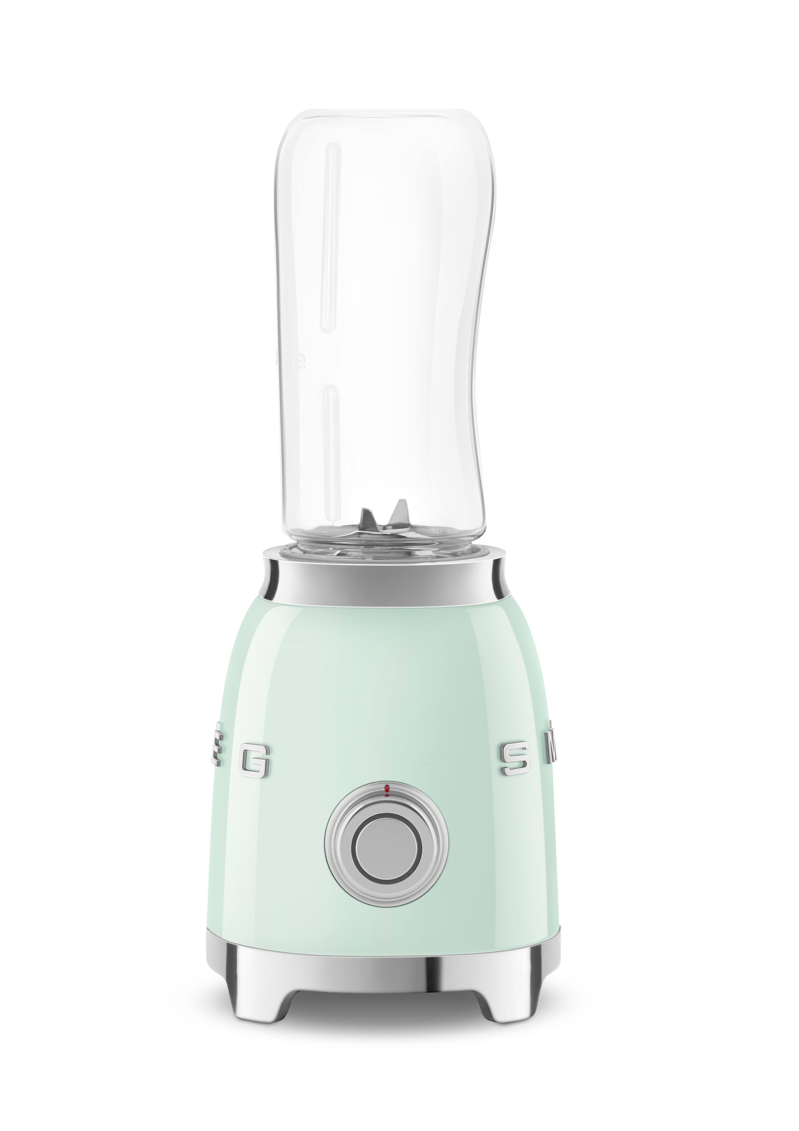Angle. SMEG - SMEG PBF01 Personal 2-Speed Single-Serve Blender, 20 oz - Pastel Green.