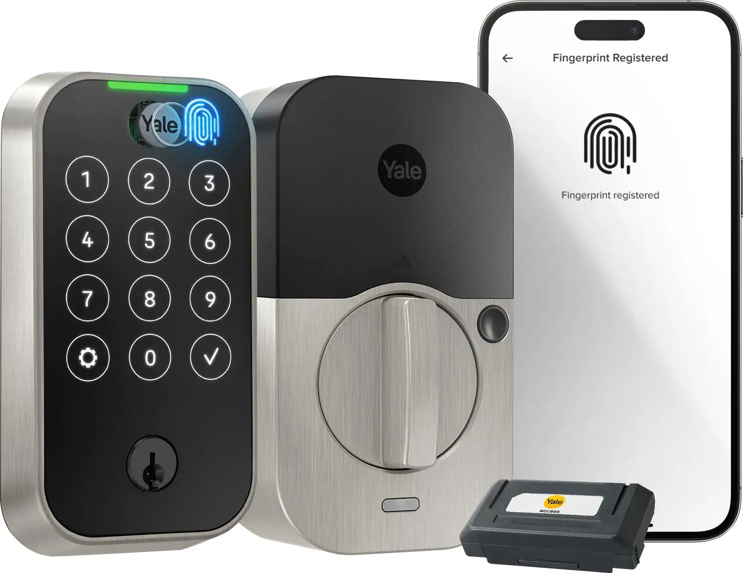 Fingerprint registered Yale.