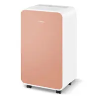 Costway Dehumidifier for Home Basement 32 Pints/Day 3 Modes Portable up to 2500 Sq. Ft Pink - Pink - Front_Zoom