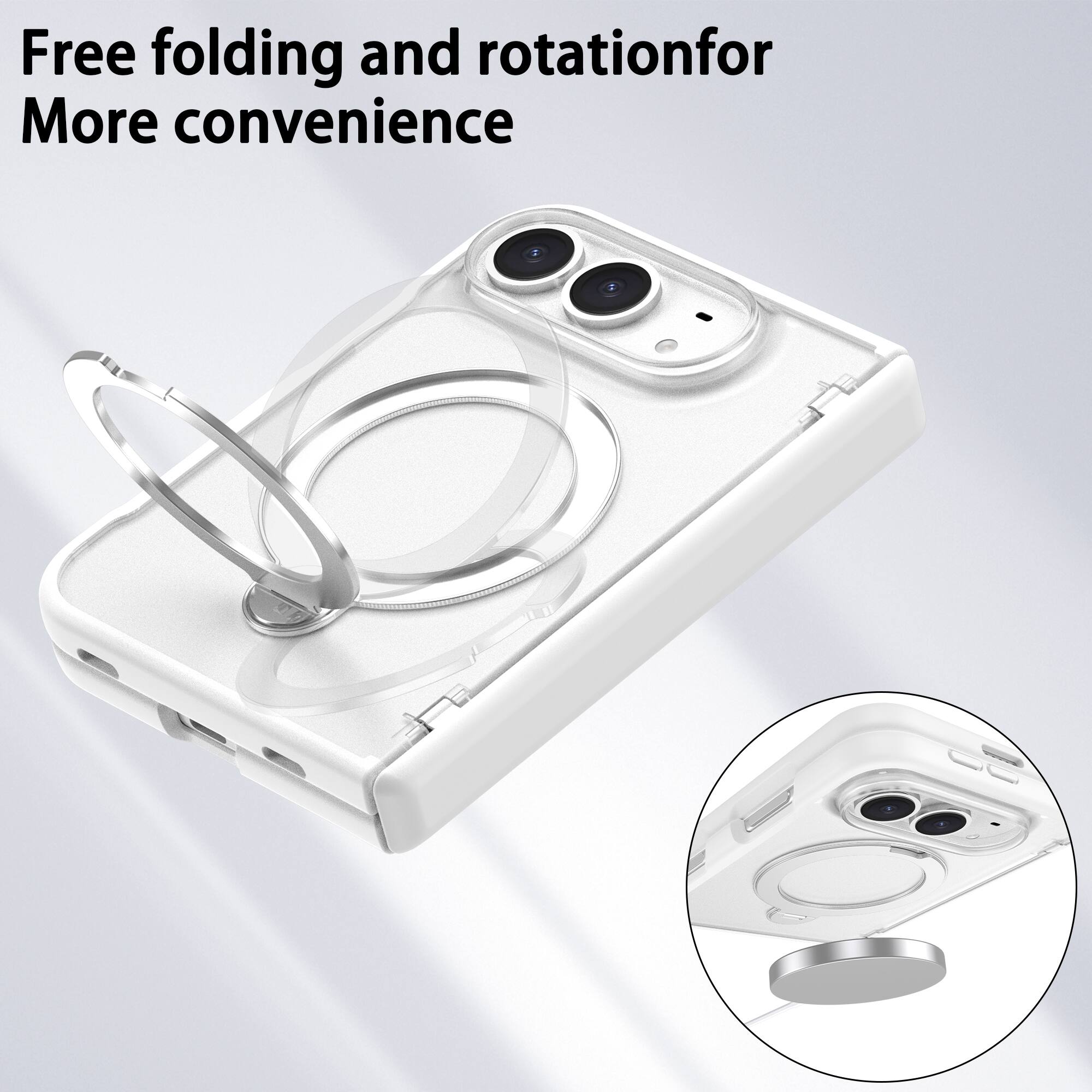 Free folding and rotation for More convenience