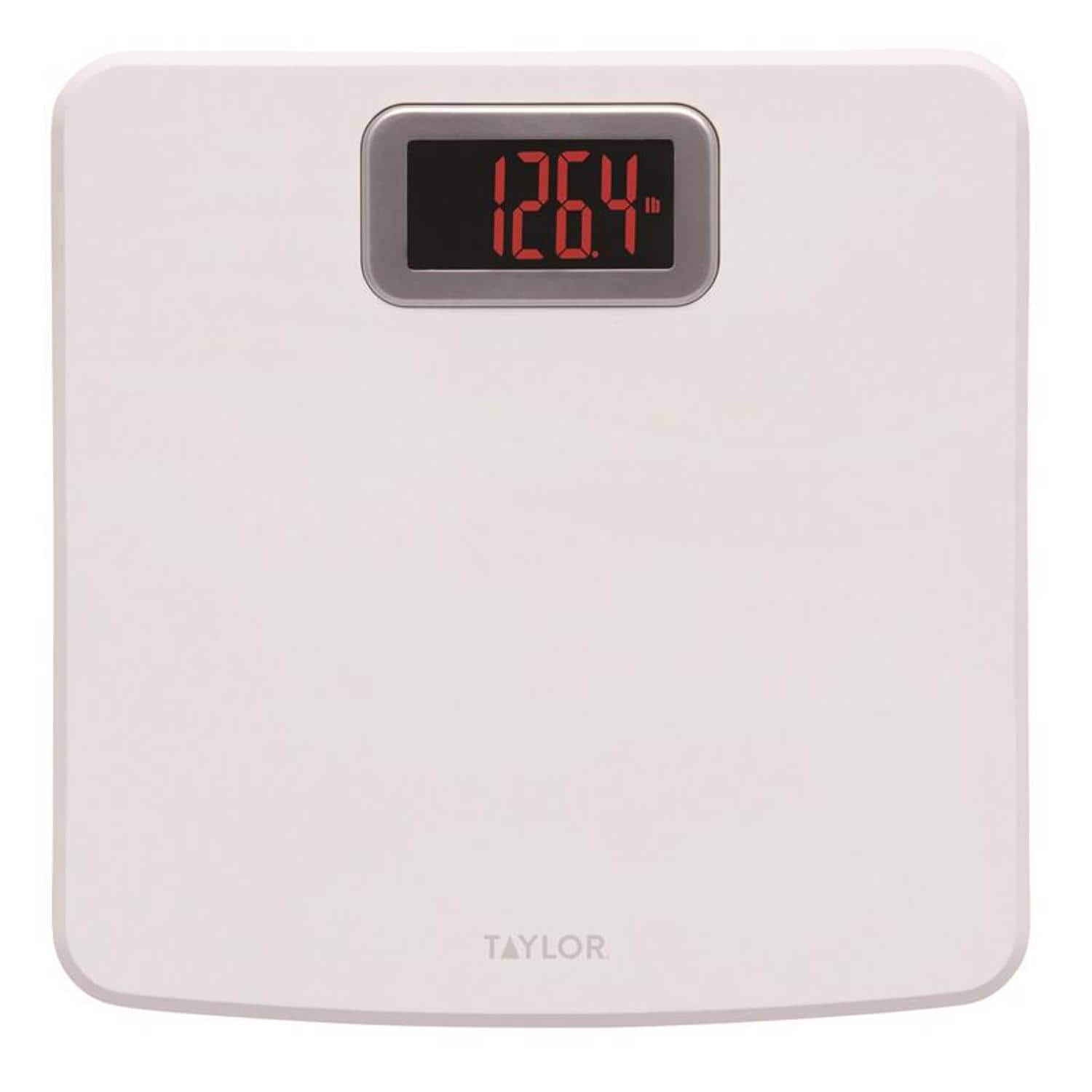 Taylor - 400 lb Digital Bathroom Scale White
