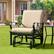 Alt View 2. Costway - Costway Patio Rocking Chair with Cushion Heavy-Duty Metal Frame Smooth Glider Outdoor - Brown.